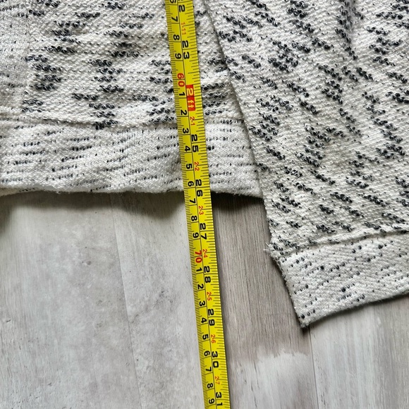 Lucky Brand Asymmetrical Boho Zip Shoulder Textured Drape Sweater | Size M - Picture 6 of 12